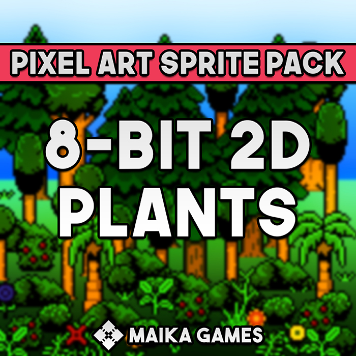Pixel Art Sprite Pack: 2D Plants cover art