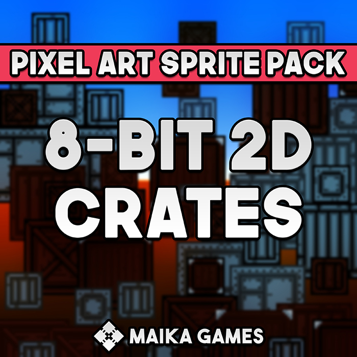 Pixel Art Sprite Pack: 2D Crates cover art